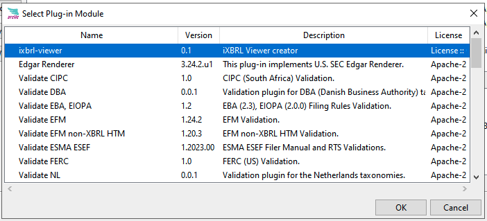 iXBRL viewer plugin